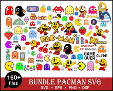 Pacman Svg Bundle Png Dxf Files For Cricut Clipar Silhouette Digital Download Svg