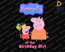 Peppa Pig Png Bundle Birthday Shirt Iron On Transfer Sublimation - Digital Download Svg
