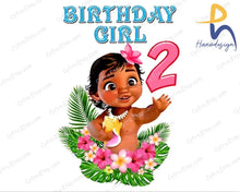 Png T-Shirt Baby Moana Birthday Girl Png Digital File Iron Transfer Mommy Daddy Personalized Files
