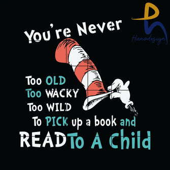 Read To A Child Svg The Cat In The Hat Happy Across Dr Png Dxf Eps Digital File Dr05012111 Svg