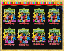 Sesame Street Bundle Png. Instant Download Digital Files For Iron On Transfer. - Digital Svg