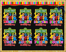 Sesame Street Bundle Png. Instant Download Digital Files For Iron On Transfer. - Digital Svg