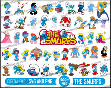 Smurfs Bundle Svg Cricut File Mega Bundle Png Layered Smurf Cut Files