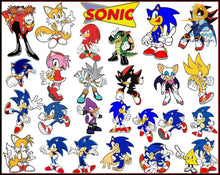 Sonic Svg Bundle Cricut Cartoon Cut Files For Kids Mom Family