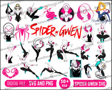Spider Gwen Svg Stacy Spiderman Superhero Ghost Svg