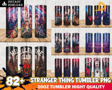Stranger Things Season 4 20Oz Sublimation Straight Skinny Tumbler Design Wrap Png Svg