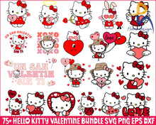 Updated 75+ Valentine Hello Kitty Bundle Kawaii Kitty Svg Png Eps Dxf Cut File Digital Download Svg