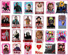 Version 2 - 24+ Horror Valentine Bundle Valentines Day Png Sublimation Design Digital Download