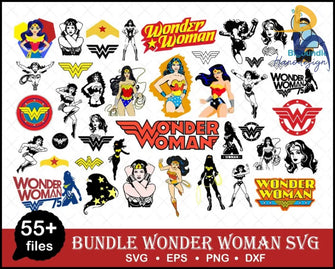 Wonder Woman Svg Bundle Justice League Dc Comics Sv