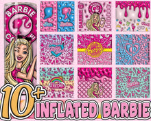 3D Inflated Barbie Tumbler Wrap | 3D Barbie Tumbler Wrap | Instant download