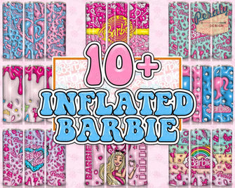 10+ Barbie Inflated Tumbler Design, Tumbler 3d png