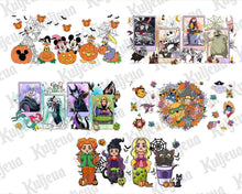 8+ Halloween Glass Can Wrap Png Bundle, Instant download