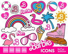 Barbi Icons Bundle Rainbow svg, Instant download