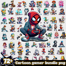 Cartoon Player gamer bundle png