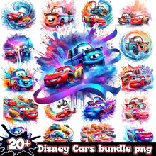 Lightning McQueen Cars Splash and Watercolor bundle png