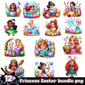 Disney Princess Easter png bundle