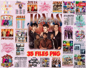 Bundle Jonas Brothers 2023 Png, Jonas Brothers Band, Instant download