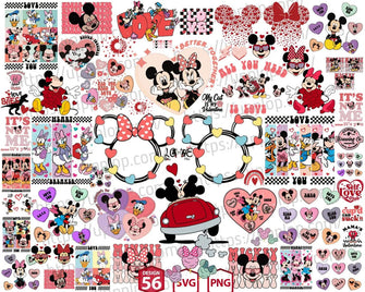 Mickey Valentine’s Day Svg Png Bundle