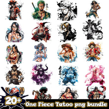 One Piece Anime Tatoo png bundle