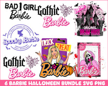 6 Barbie Halloween svg bundle, Instant download