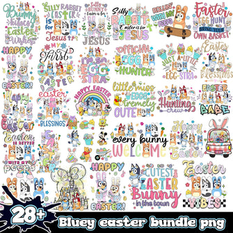 Blue Dogs Easter Png bundle