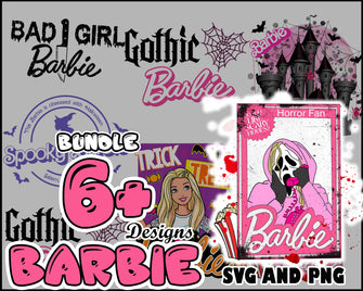 Barbie Halloween svg bundle, Instant download ver 2