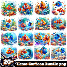 Finding Nemo Splash and Watercolor design PNG